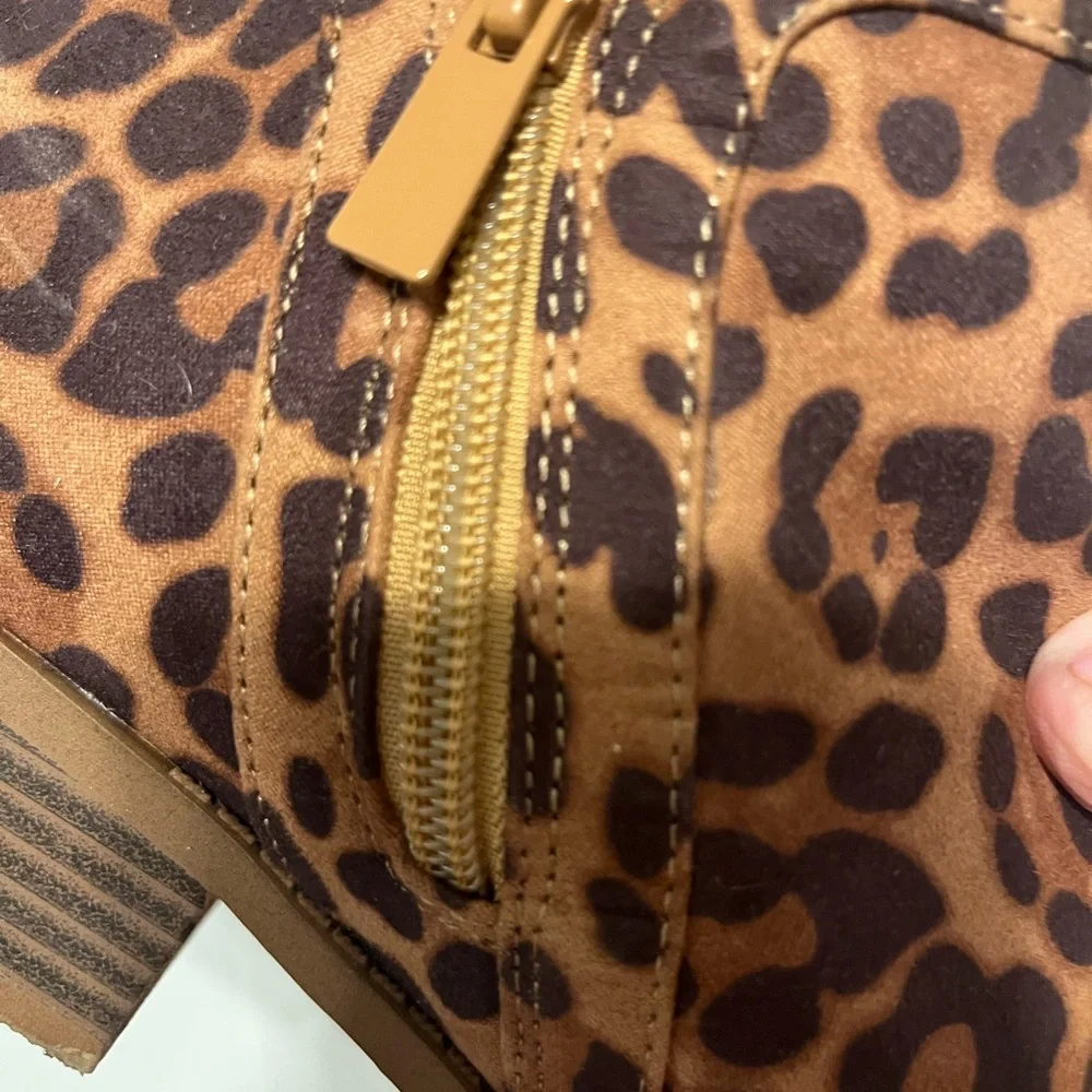 Torrid Brown Leopard Ankle Booties - Picture 7 of 15